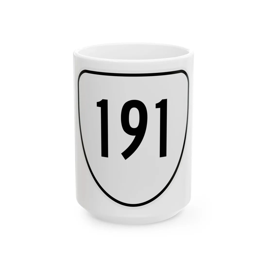 Virginia 191 1956 (Virginia) (Road Sign) White Coffee Mug 15oz - Go Mug Yourself
