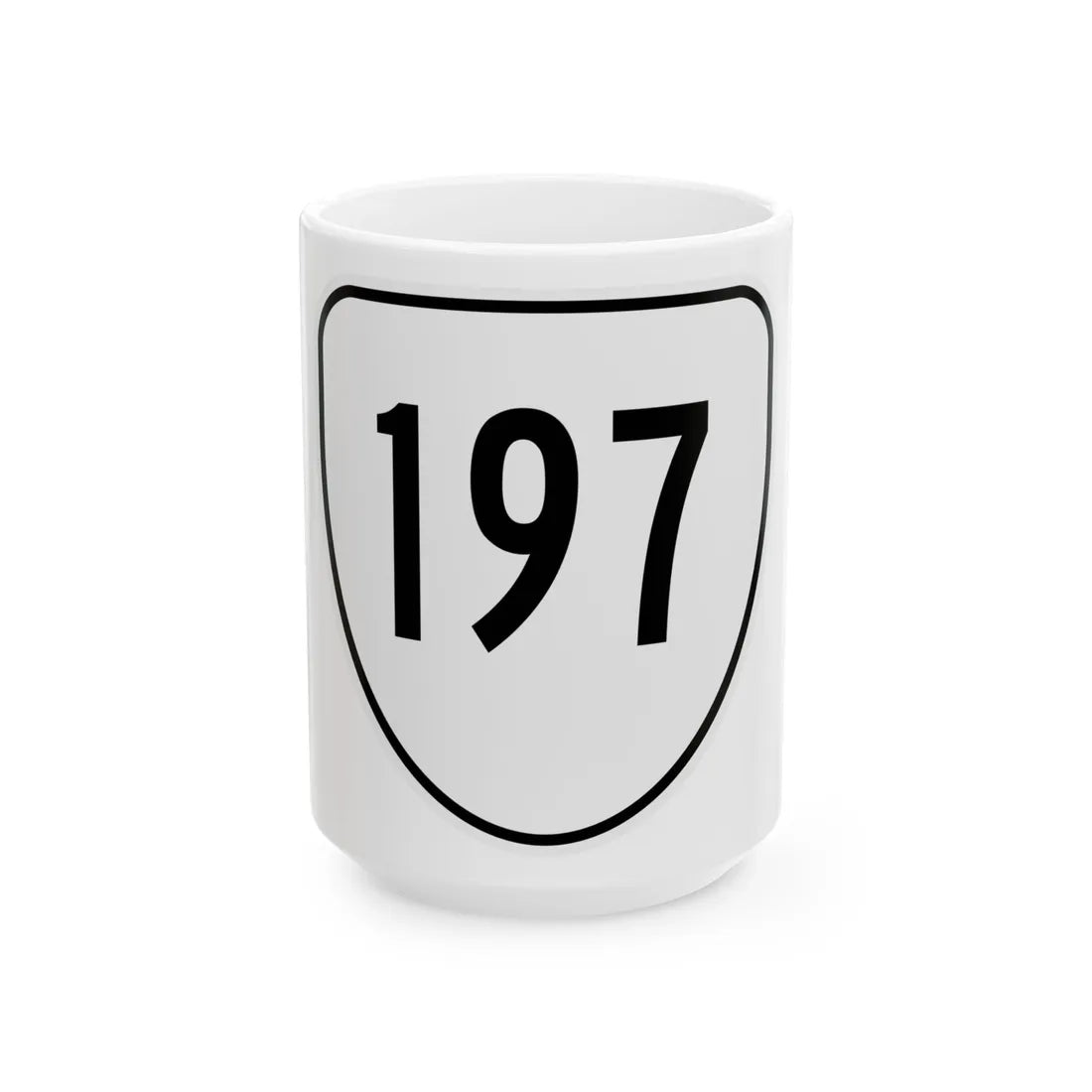 Virginia 197 1956 (Virginia) (Road Sign) White Coffee Mug 15oz - Go Mug Yourself