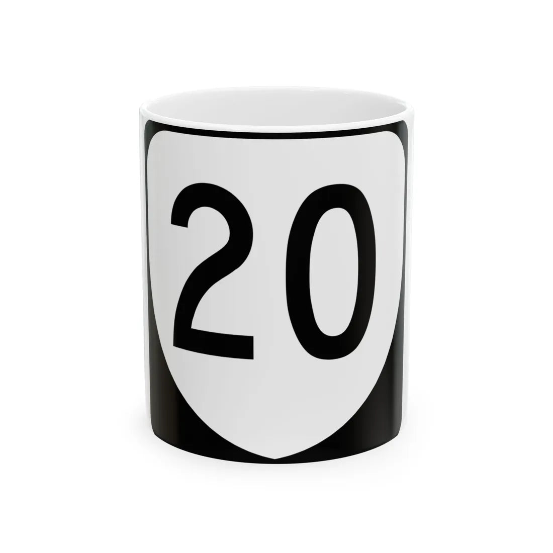 Virginia 20 (Virginia) (Road Sign) White Coffee Mug 11oz - Go Mug Yourself
