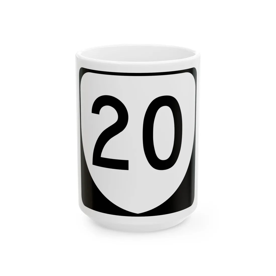 Virginia 20 (Virginia) (Road Sign) White Coffee Mug 15oz - Go Mug Yourself
