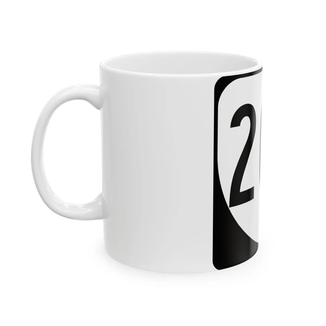 Virginia 203 1980 (Virginia) (Road Sign) White Coffee Mug - Go Mug Yourself