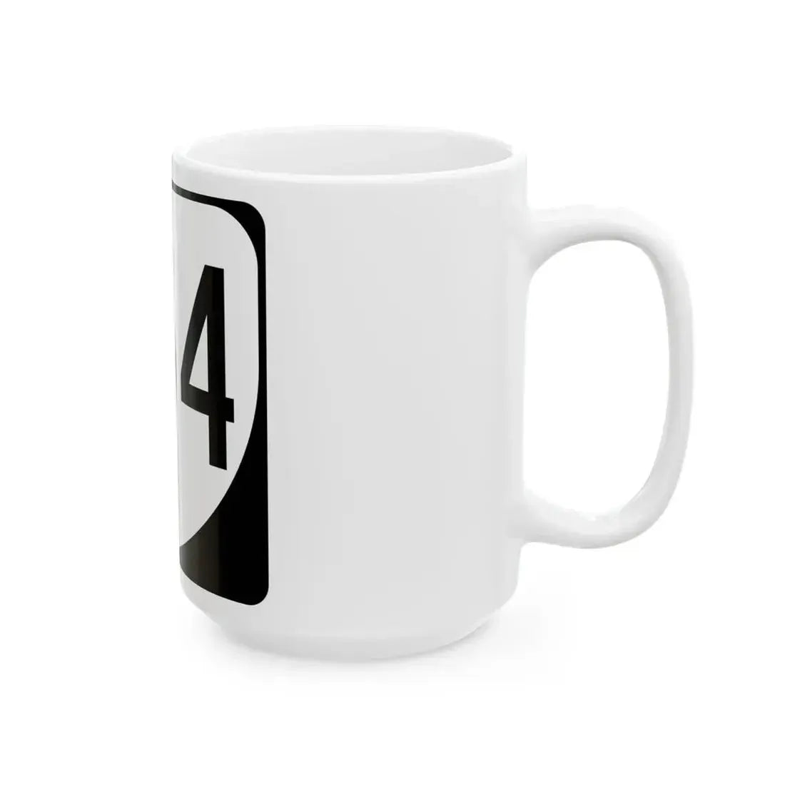 Virginia 254 1980 (Virginia) (Road Sign) White Coffee Mug - Go Mug Yourself