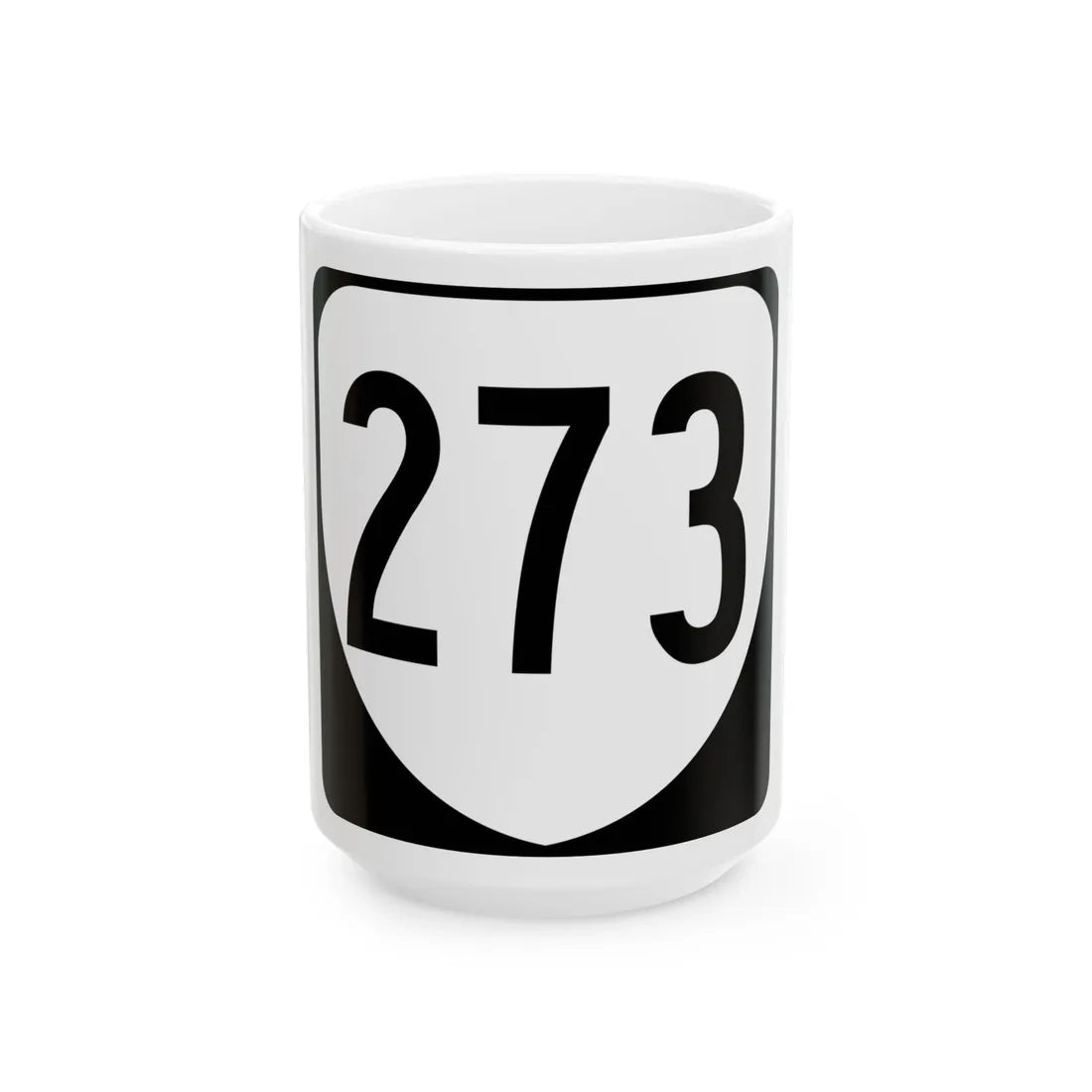 Virginia 273 1980 (Virginia) (Road Sign) White Coffee Mug 15oz - Go Mug Yourself