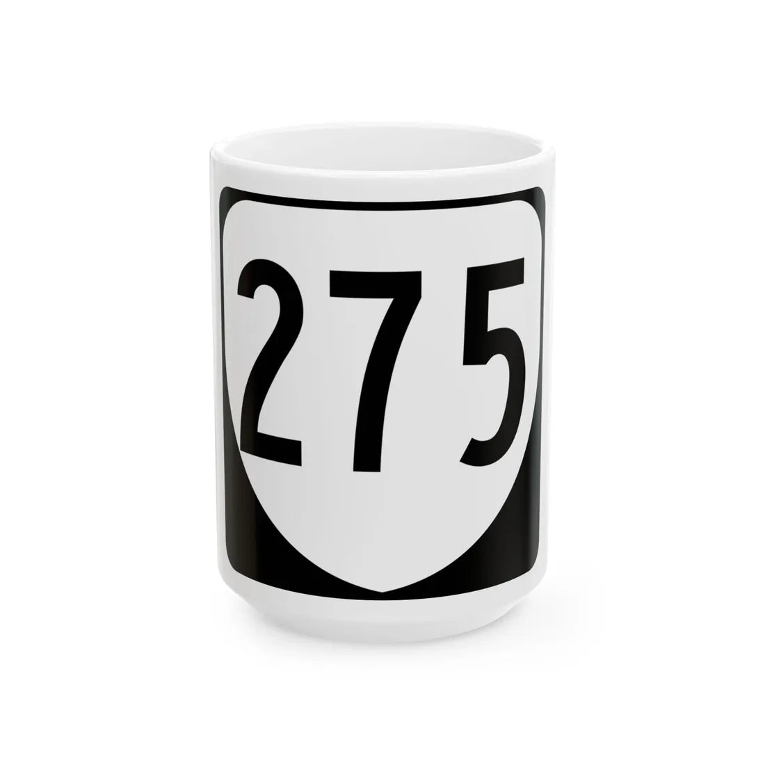 Virginia 275 1980 (Virginia) (Road Sign) White Coffee Mug 15oz - Go Mug Yourself