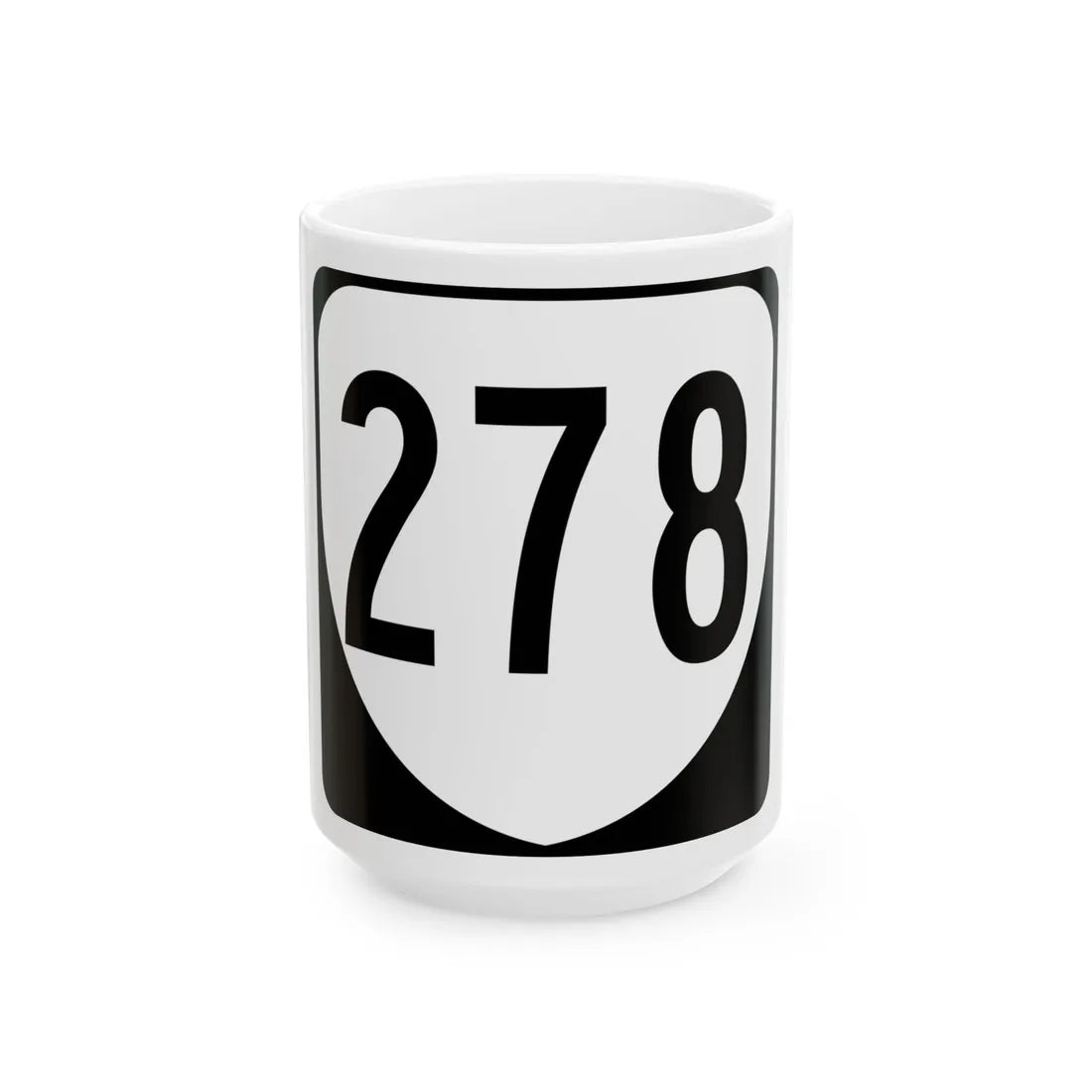 Virginia 278 1980 (Virginia) (Road Sign) White Coffee Mug 15oz - Go Mug Yourself