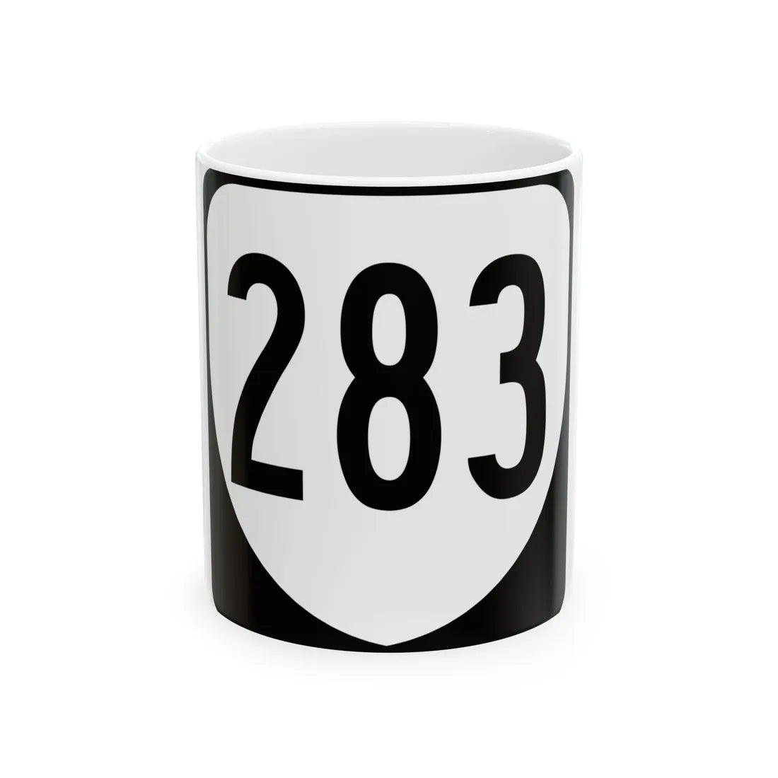 Virginia 283 1980 (Virginia) (Road Sign) White Coffee Mug 11oz - Go Mug Yourself
