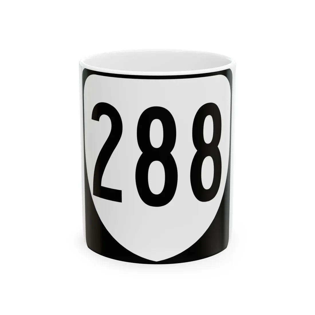 Virginia 288 1980 (Virginia) (Road Sign) White Coffee Mug 11oz - Go Mug Yourself