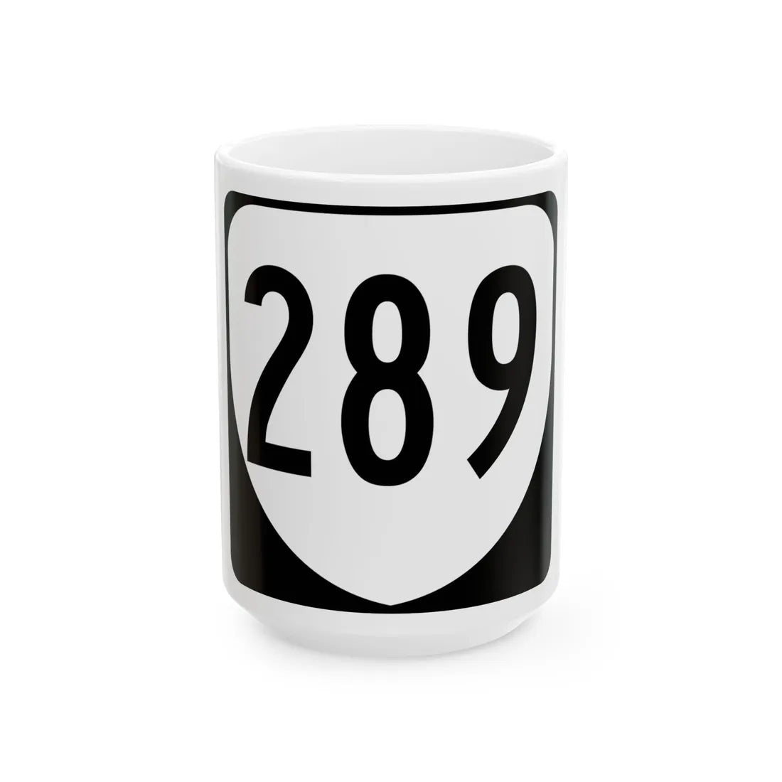 Virginia 289 1980 (Virginia) (Road Sign) White Coffee Mug 15oz - Go Mug Yourself
