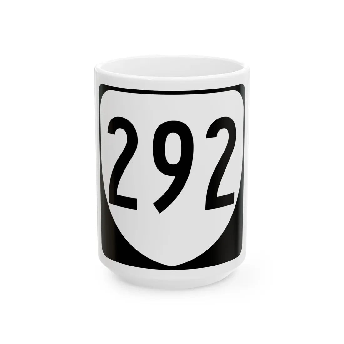 Virginia 292 1980 (Virginia) (Road Sign) White Coffee Mug 15oz - Go Mug Yourself