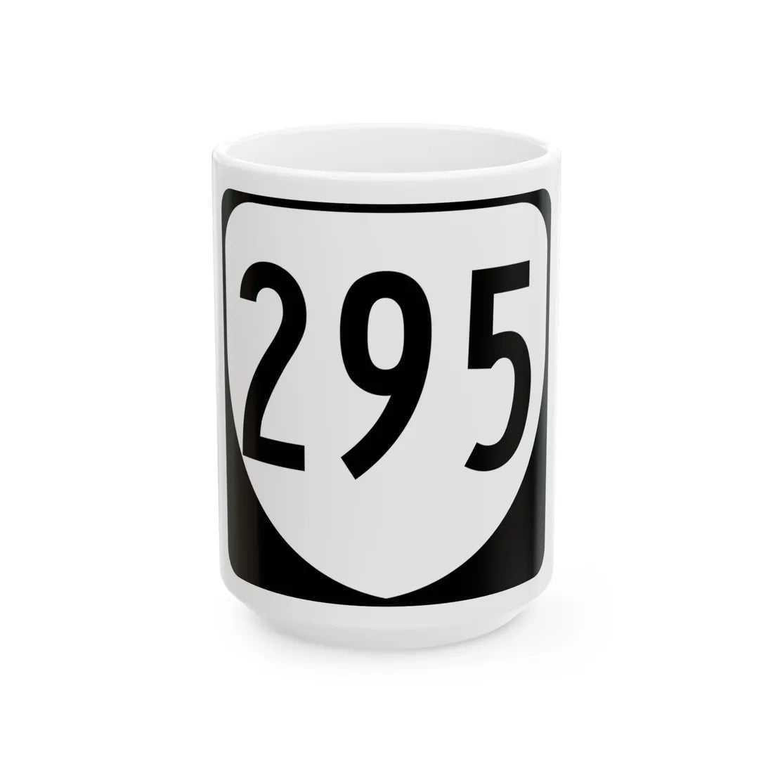 Virginia 295 1980 (Virginia) (Road Sign) White Coffee Mug 15oz - Go Mug Yourself