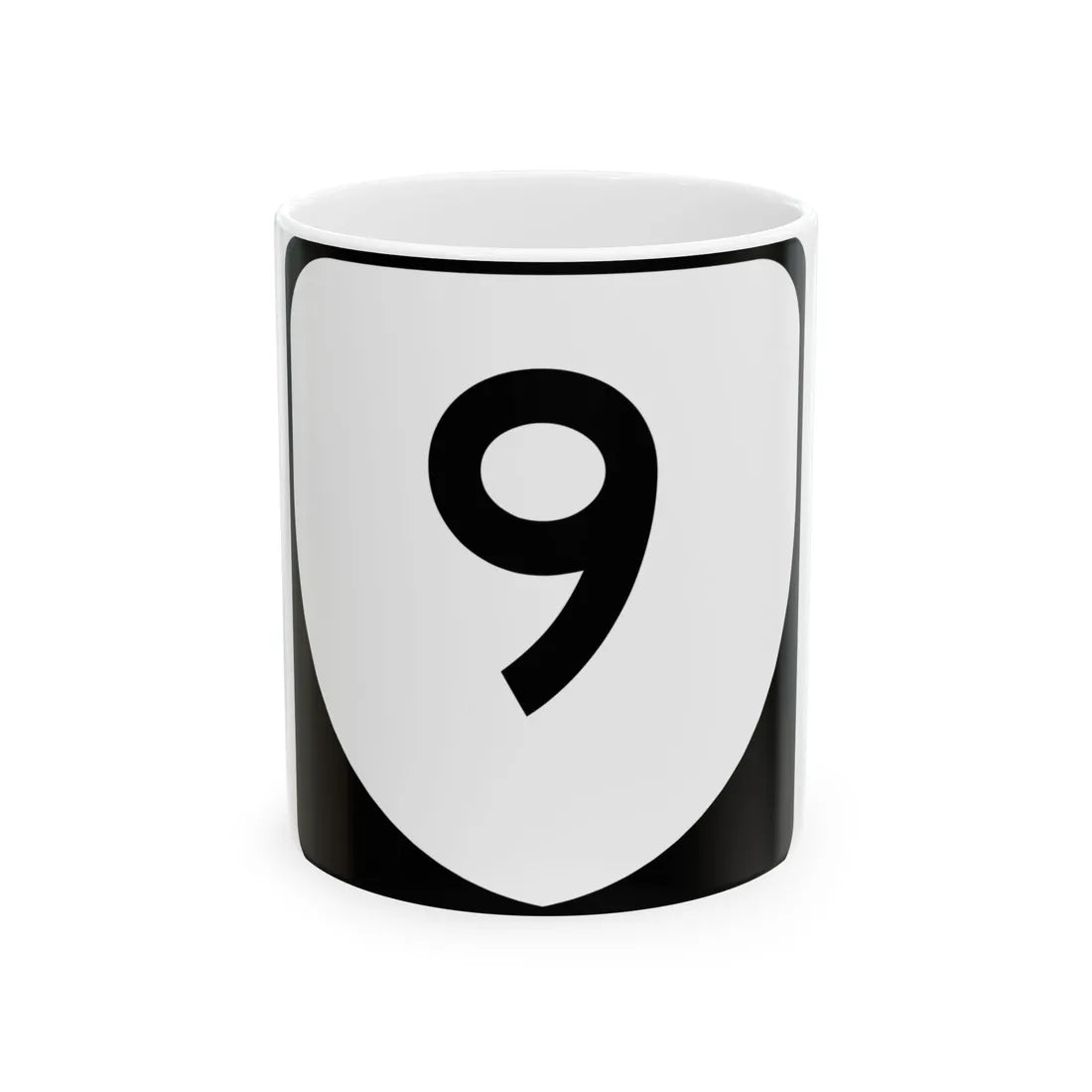 Virginia 9 (Virginia) (Road Sign) White Coffee Mug 11oz - Go Mug Yourself