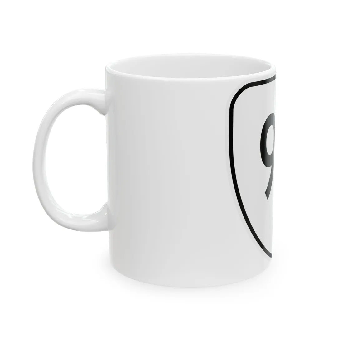 Virginia 90 1956 (Virginia) (Road Sign) White Coffee Mug - Go Mug Yourself