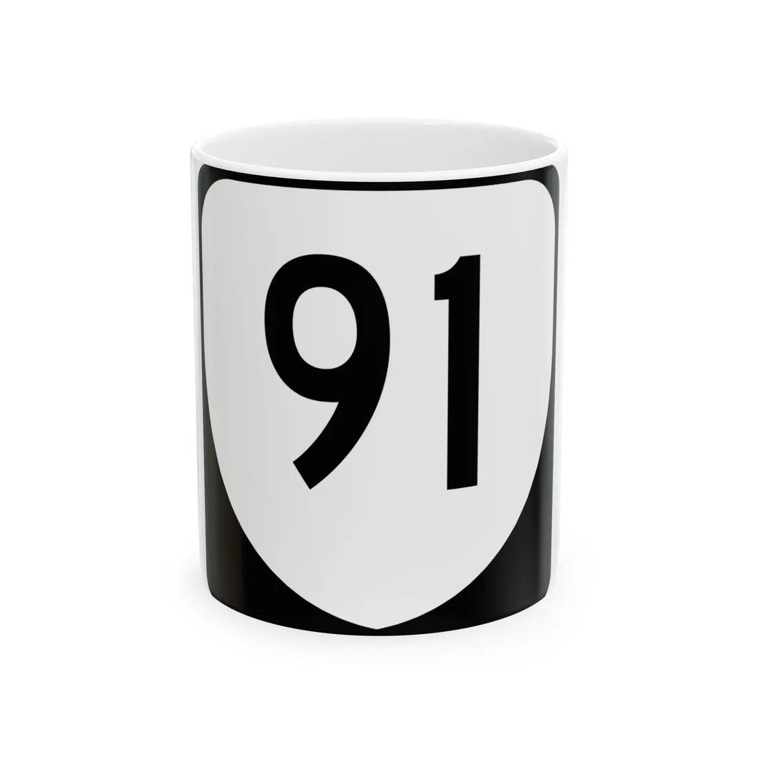 Virginia 91 (Virginia) (Road Sign) White Coffee Mug 11oz - Go Mug Yourself