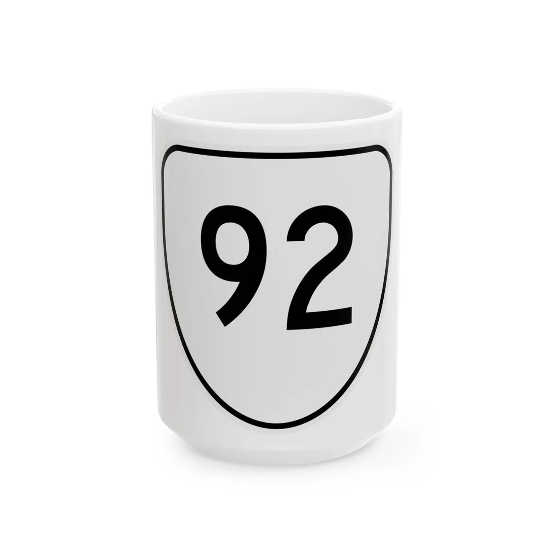 Virginia 92 1956 (Virginia) (Road Sign) White Coffee Mug 15oz - Go Mug Yourself
