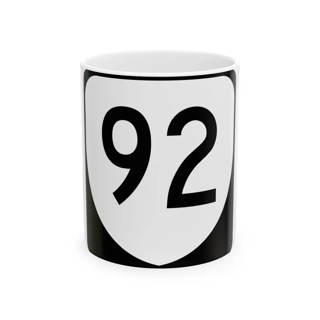 Virginia 92 (Virginia) (Road Sign) White Coffee Mug 11oz - Go Mug Yourself