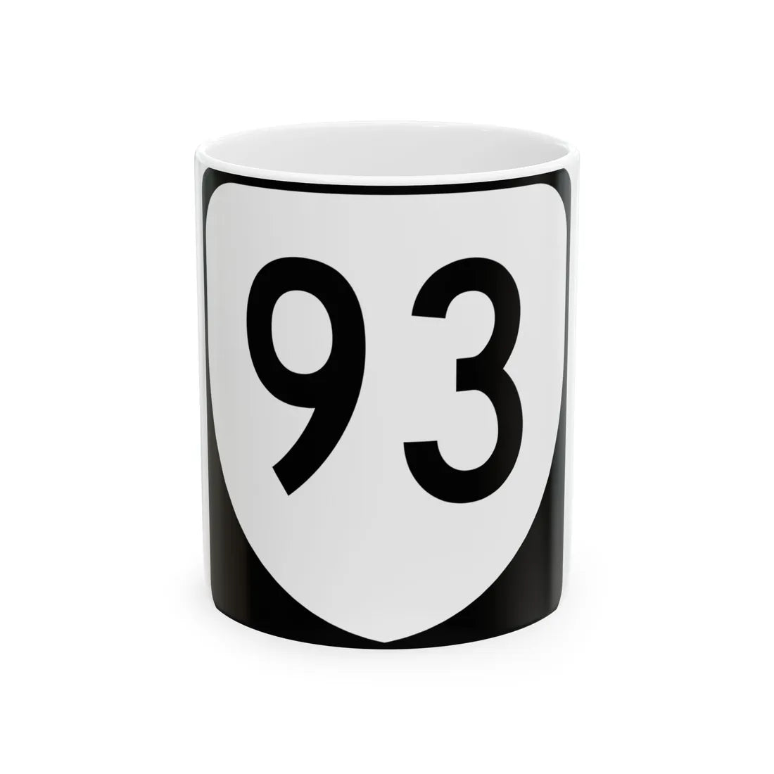 Virginia 93 (Virginia) (Road Sign) White Coffee Mug 11oz - Go Mug Yourself