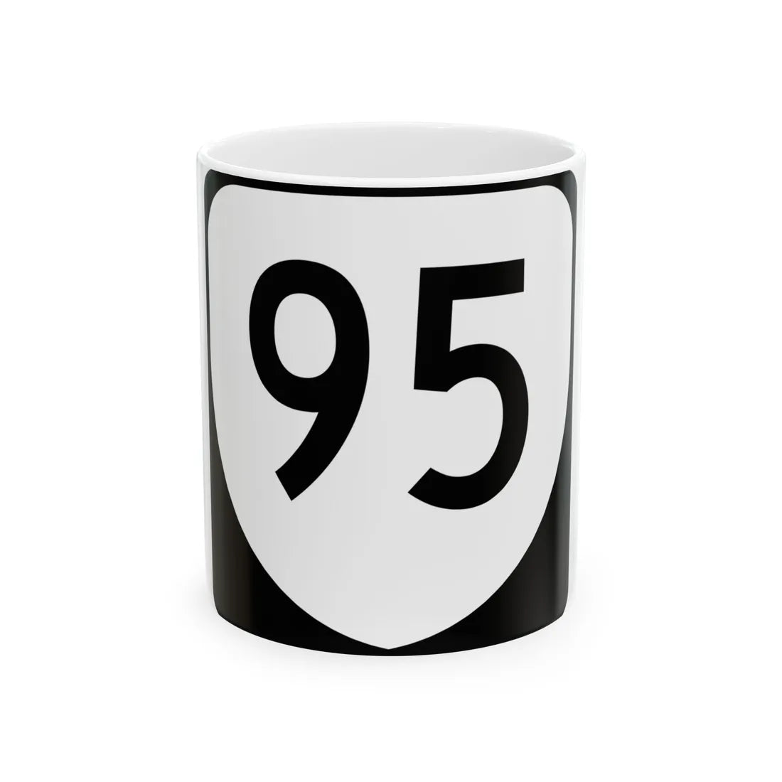 Virginia 95 (Virginia) (Road Sign) White Coffee Mug 11oz - Go Mug Yourself