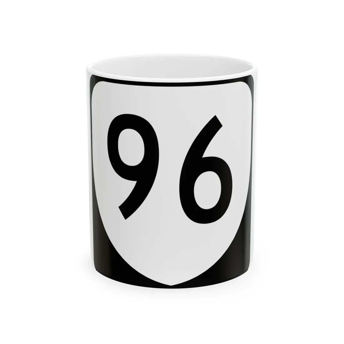 Virginia 96 (Virginia) (Road Sign) White Coffee Mug 11oz - Go Mug Yourself
