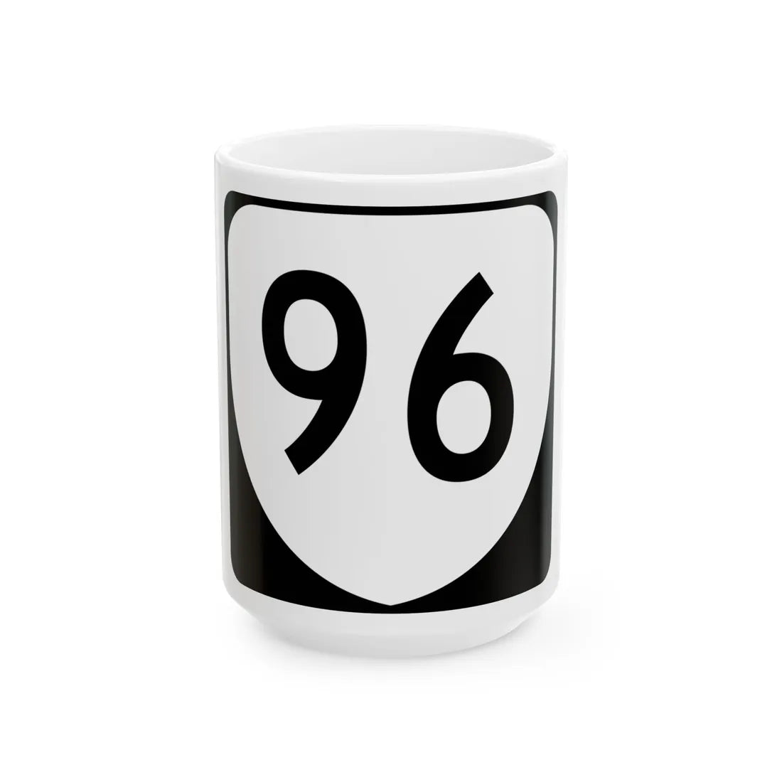 Virginia 96 (Virginia) (Road Sign) White Coffee Mug 15oz - Go Mug Yourself