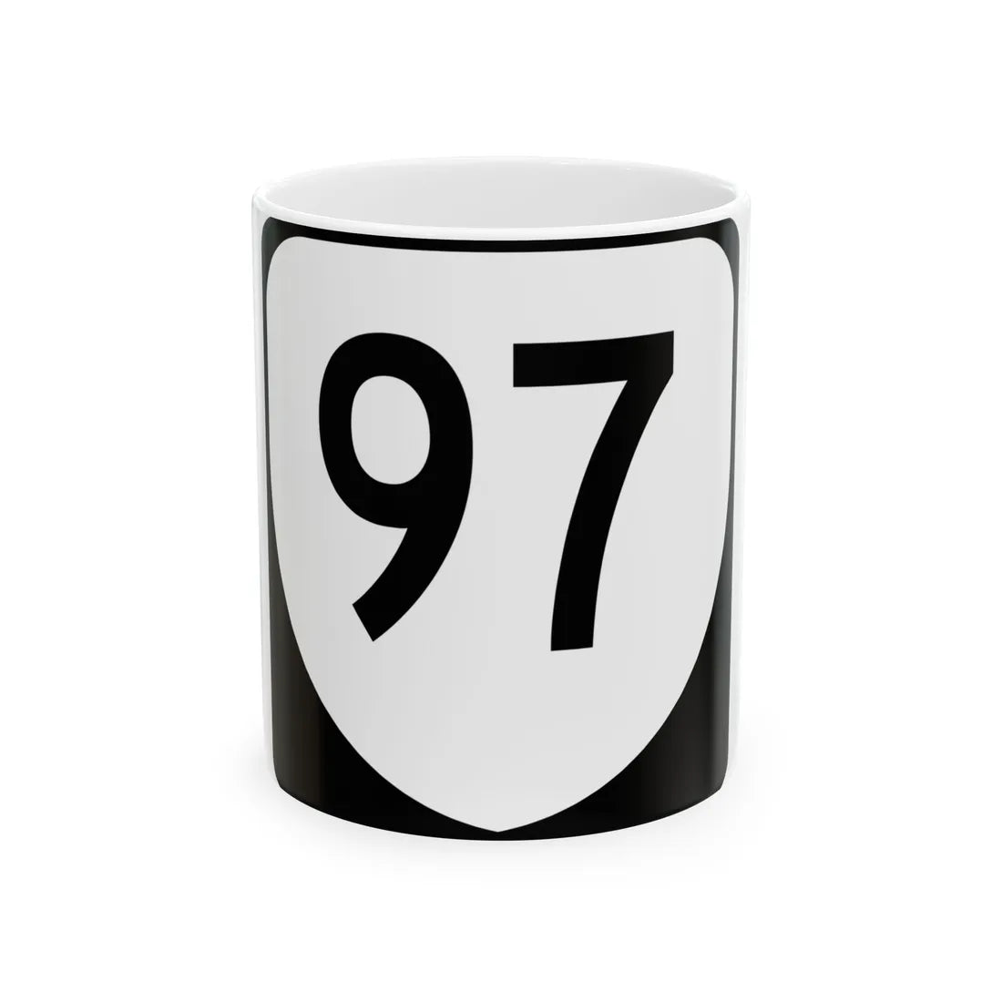 Virginia 97 (Virginia) (Road Sign) White Coffee Mug 11oz - Go Mug Yourself