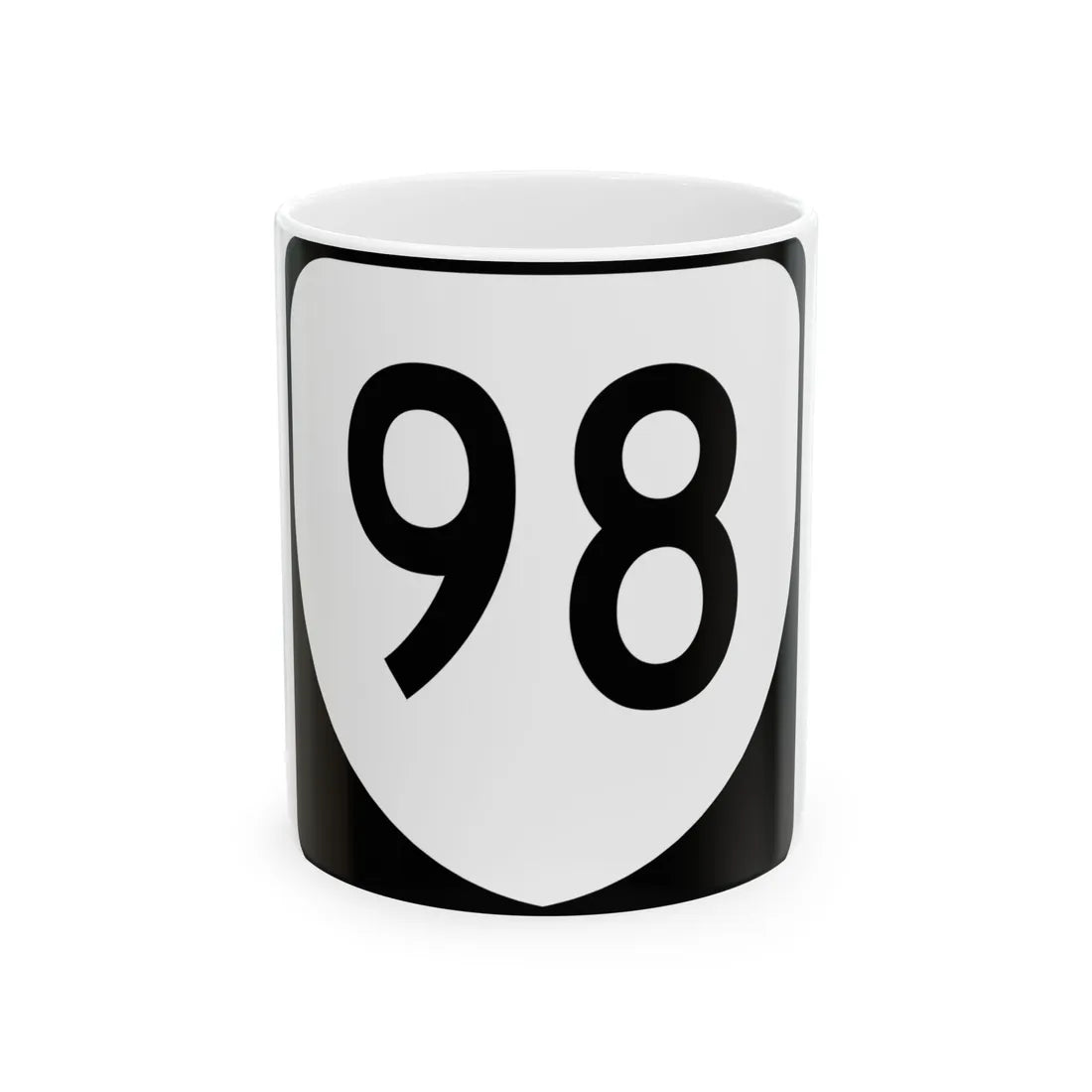 Virginia 98 (Virginia) (Road Sign) White Coffee Mug 11oz - Go Mug Yourself