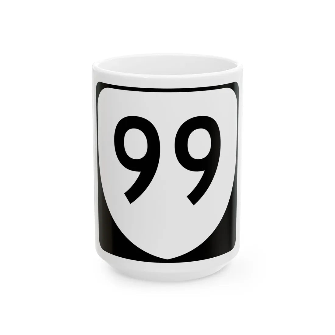 Virginia 99 (Virginia) (Road Sign) White Coffee Mug 15oz - Go Mug Yourself