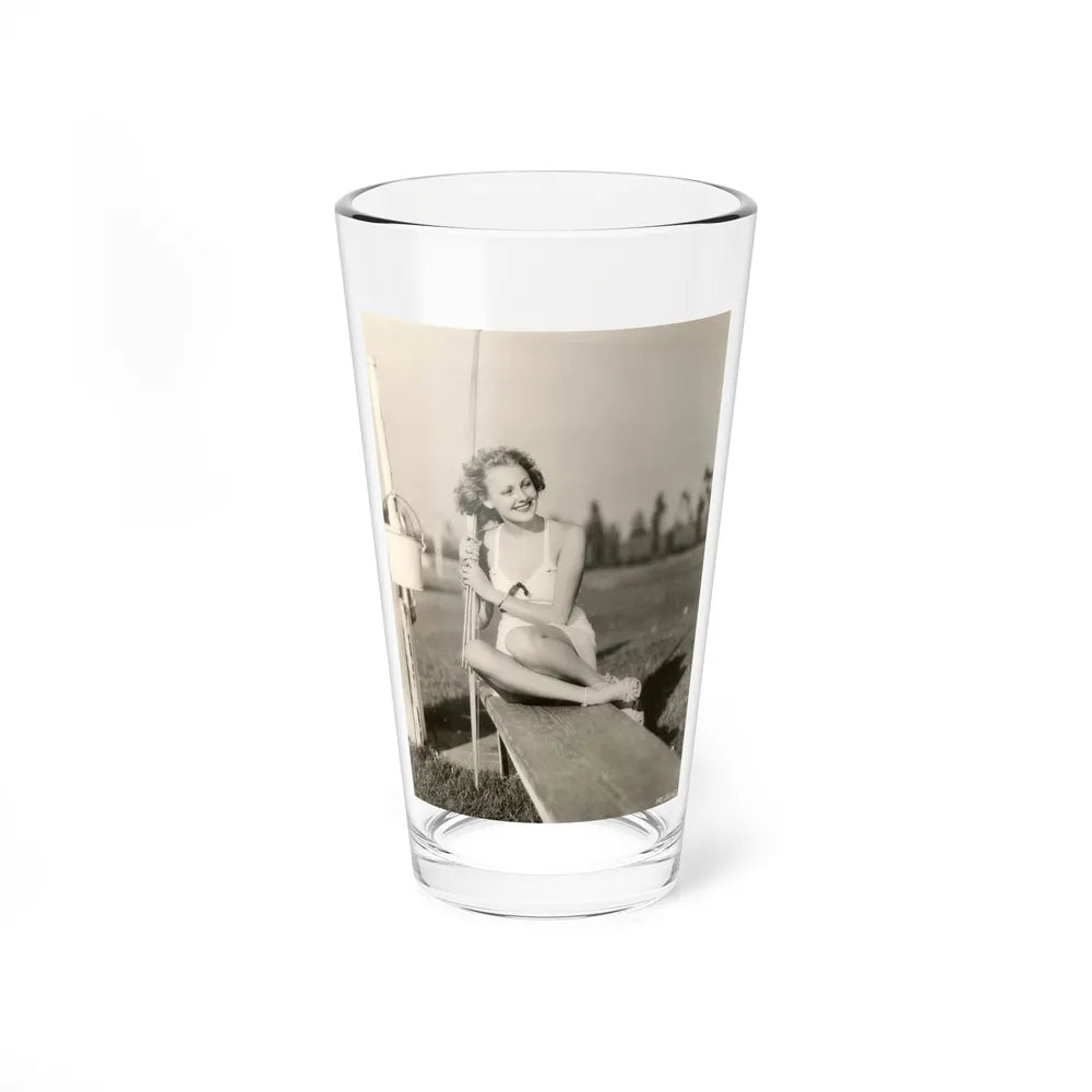 Virginia Grey #46 (Vintage Female Icon) Pint Glass 16oz 16oz - Go Mug Yourself