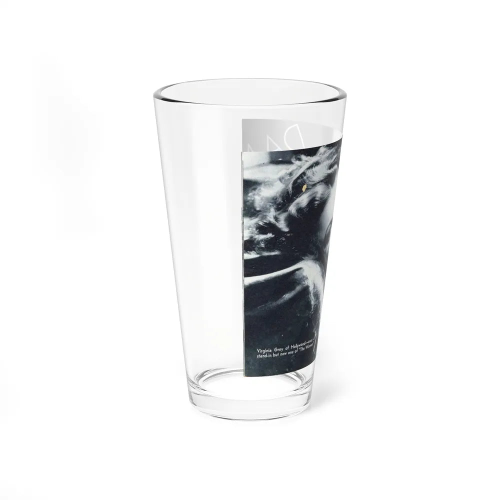 Virginia Grey #97 (Vintage Female Icon) Pint Glass 16oz - Go Mug Yourself