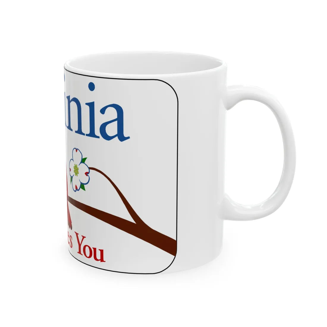 Virginia I-V1 (Virginia) (Road Sign) White Coffee Mug - Go Mug Yourself