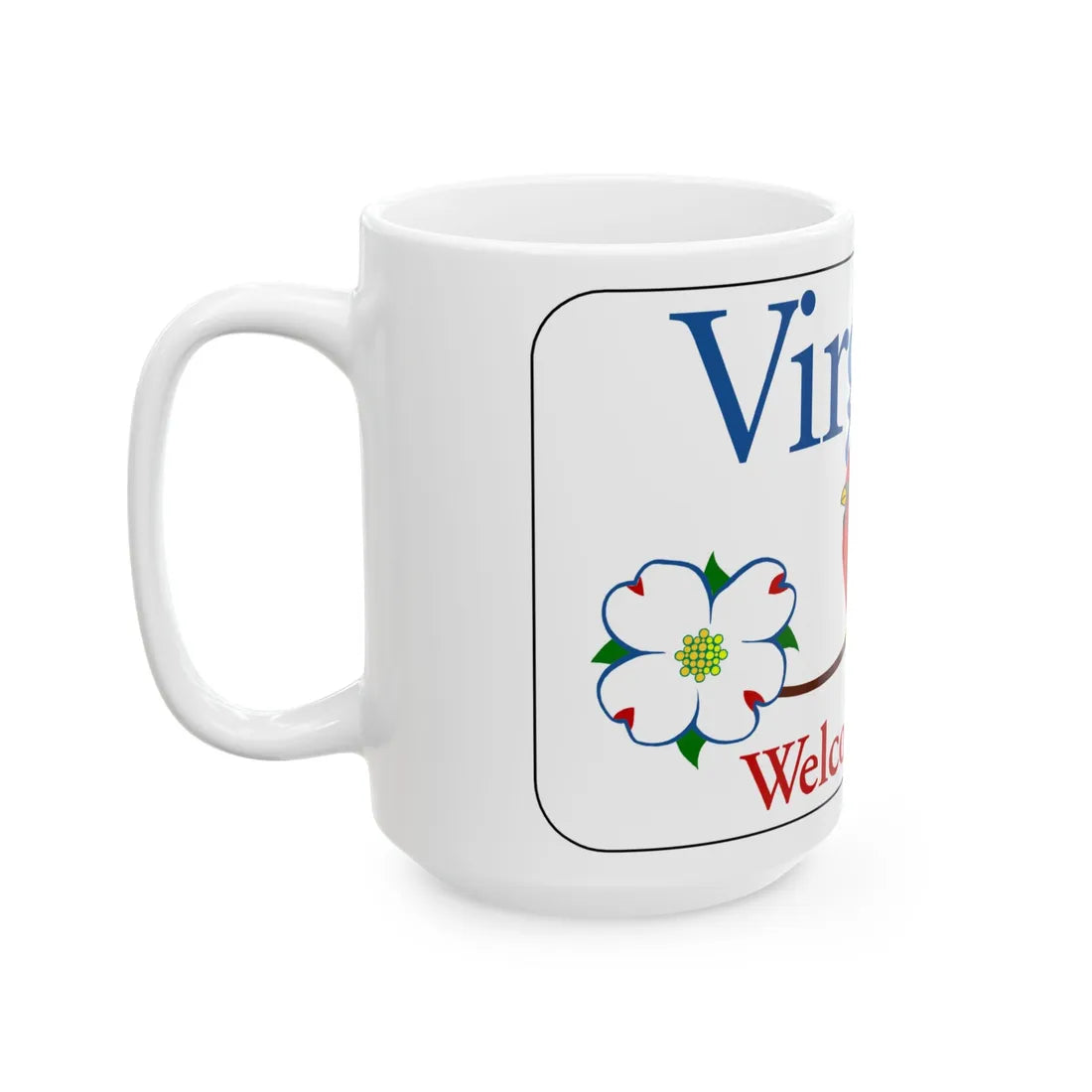Virginia I-V1 (Virginia) (Road Sign) White Coffee Mug - Go Mug Yourself