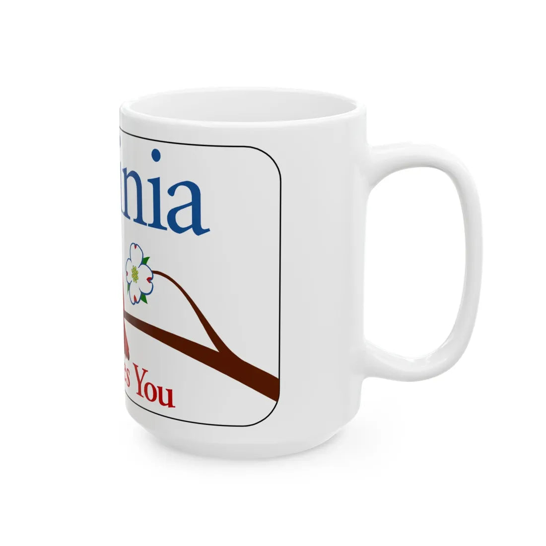 Virginia I-V1 (Virginia) (Road Sign) White Coffee Mug - Go Mug Yourself