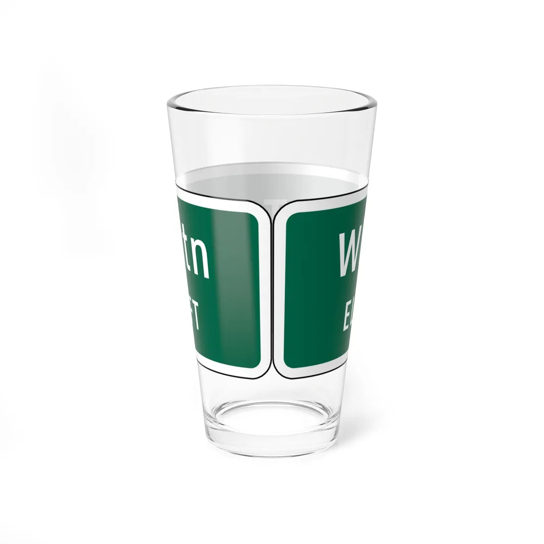 Virginia I-V10 (Virginia) (Road Sign) Pint Glss 16oz - Go Mug Yourself
