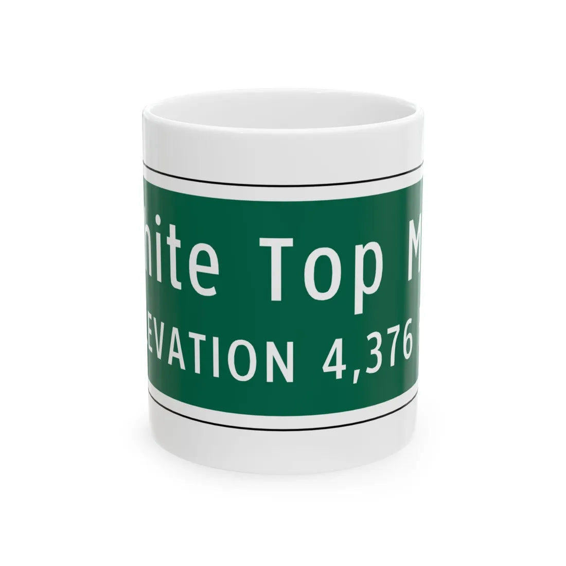 Virginia I-V10 (Virginia) (Road Sign) White Coffee Mug 11oz - Go Mug Yourself
