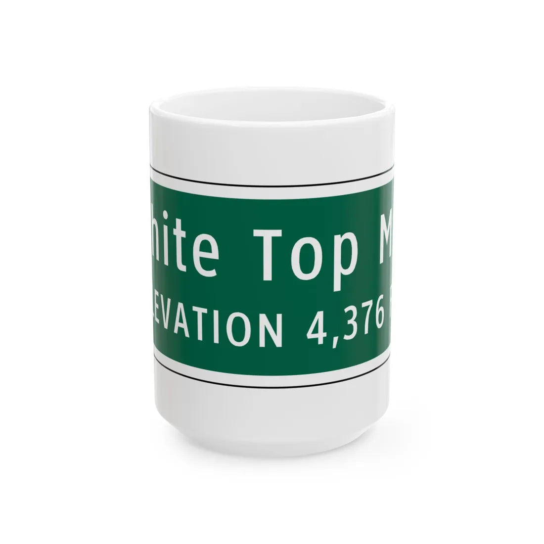 Virginia I-V10 (Virginia) (Road Sign) White Coffee Mug 15oz - Go Mug Yourself