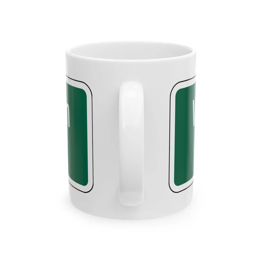 Virginia I-V10 (Virginia) (Road Sign) White Coffee Mug - Go Mug Yourself