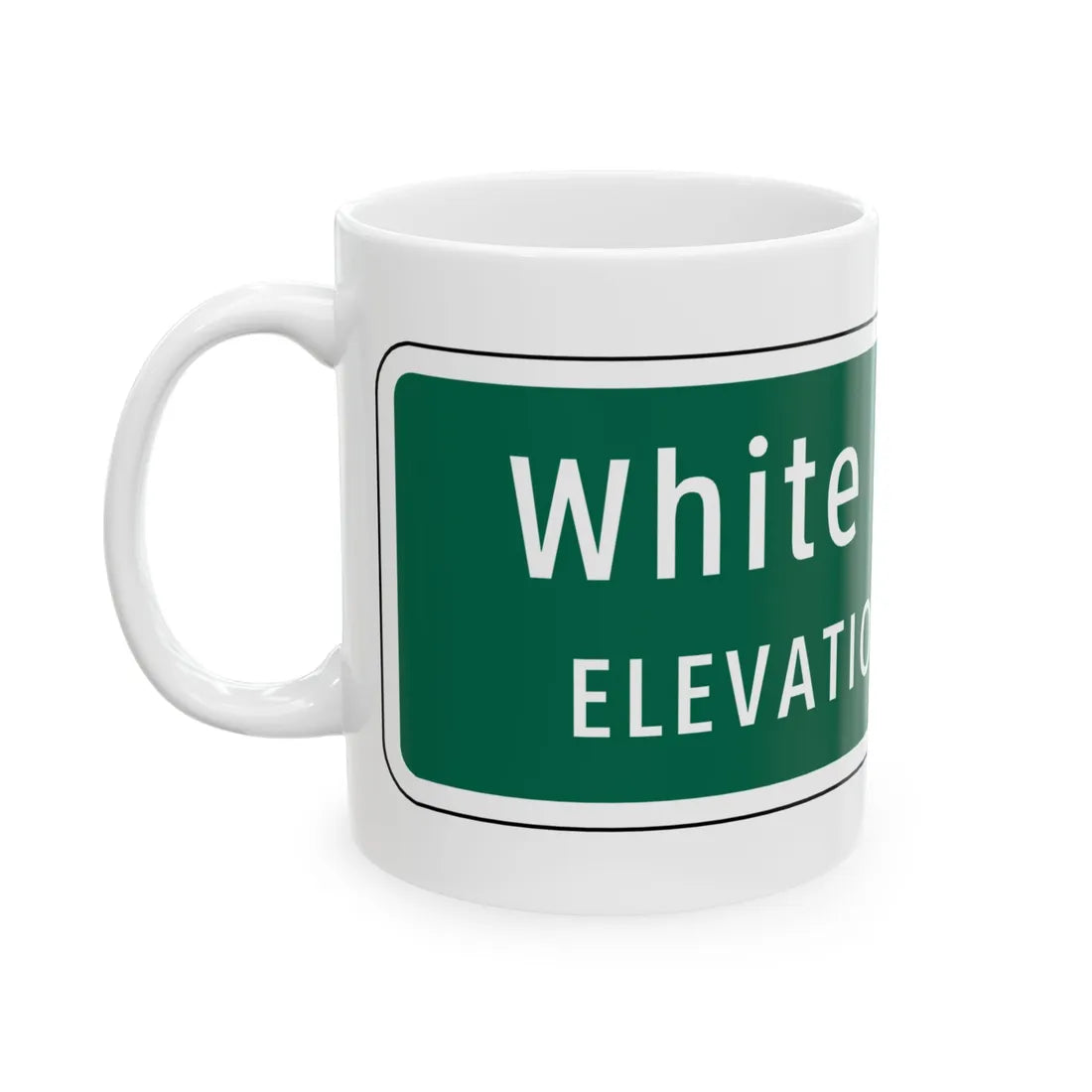 Virginia I-V10 (Virginia) (Road Sign) White Coffee Mug - Go Mug Yourself