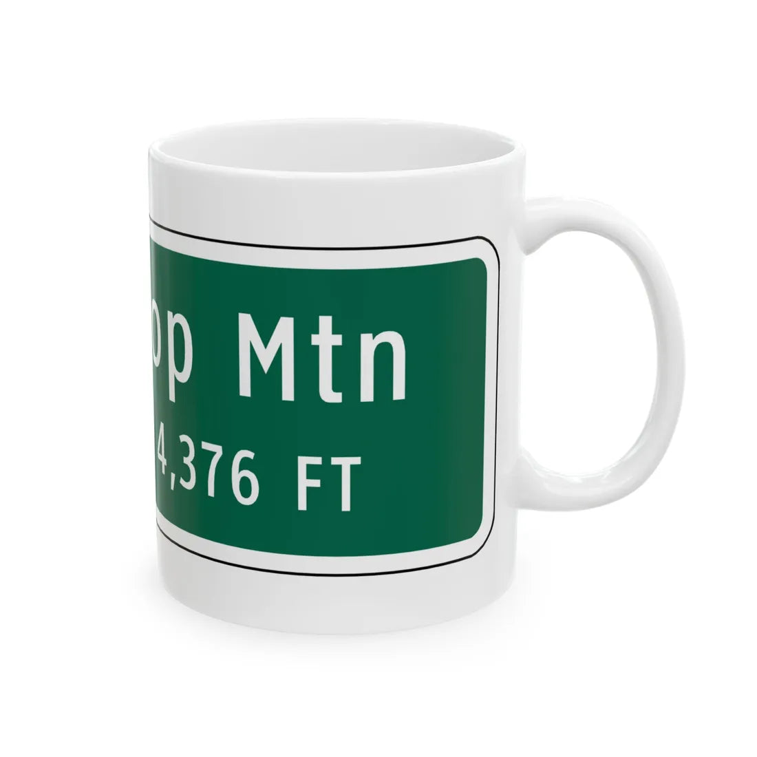 Virginia I-V10 (Virginia) (Road Sign) White Coffee Mug - Go Mug Yourself