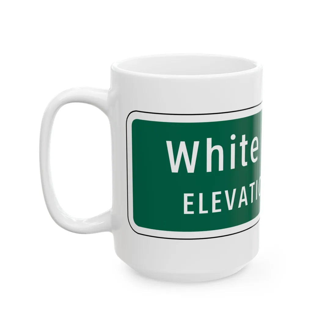 Virginia I-V10 (Virginia) (Road Sign) White Coffee Mug - Go Mug Yourself