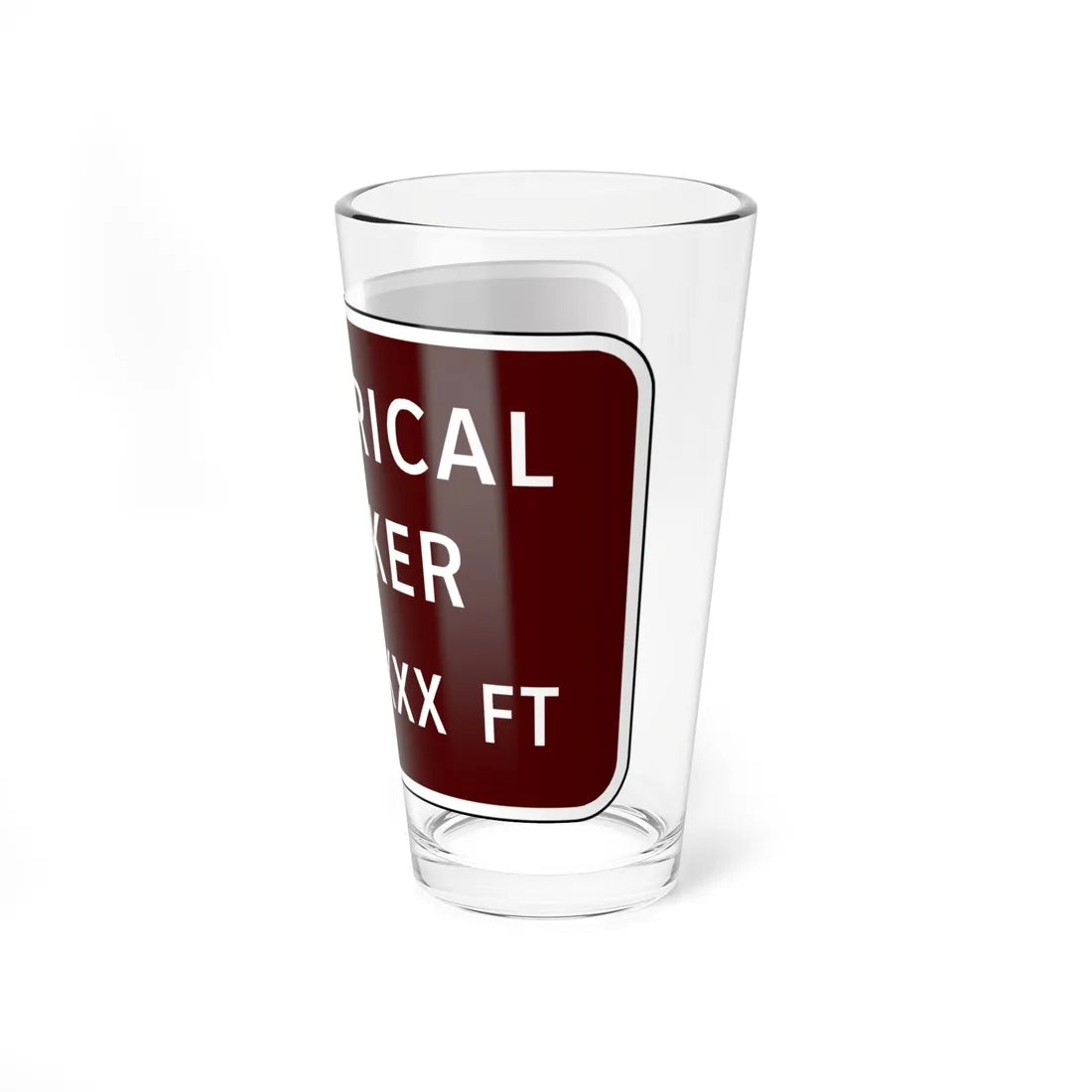 Virginia I-V11L (Virginia) (Road Sign) Pint Glss 16oz - Go Mug Yourself