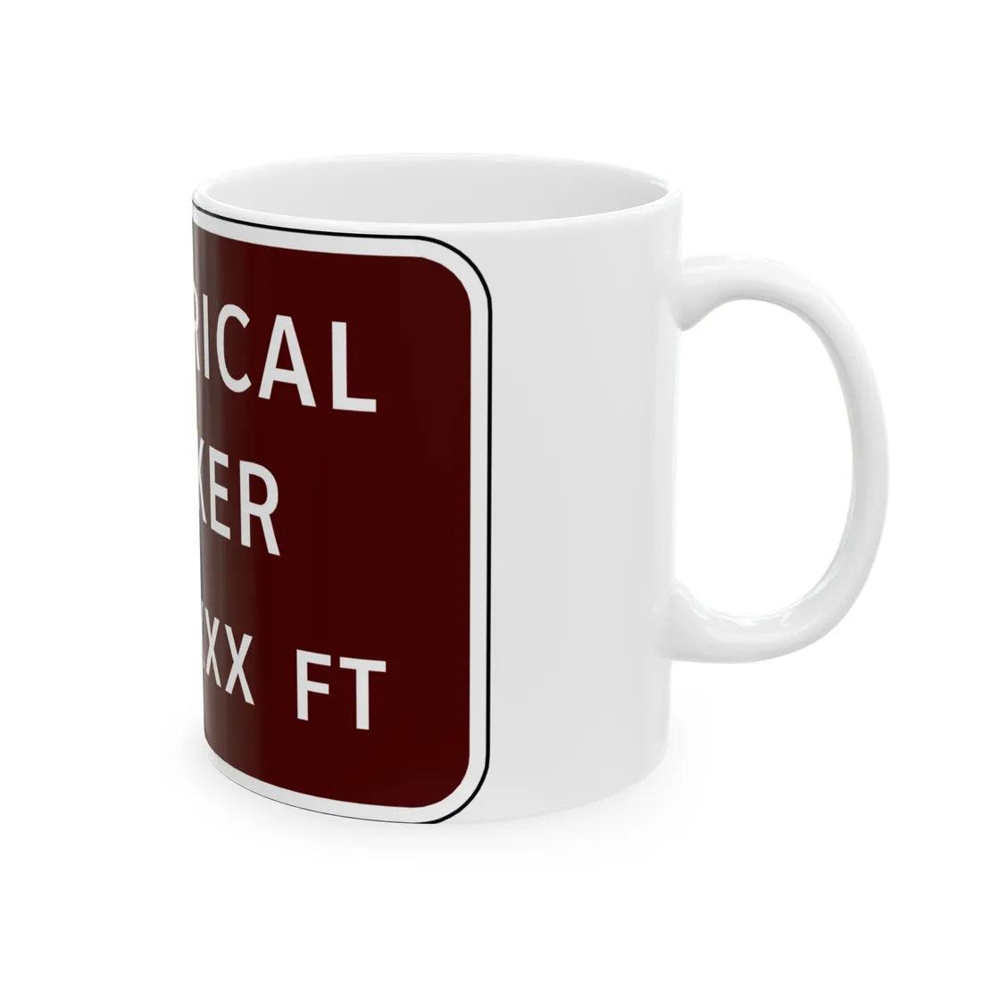 Virginia I-V11L (Virginia) (Road Sign) White Coffee Mug - Go Mug Yourself