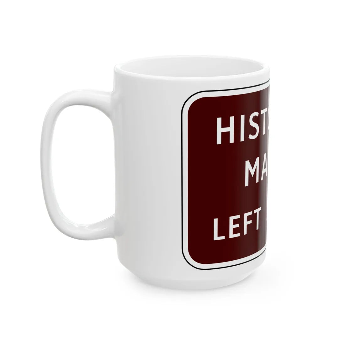 Virginia I-V11L (Virginia) (Road Sign) White Coffee Mug - Go Mug Yourself