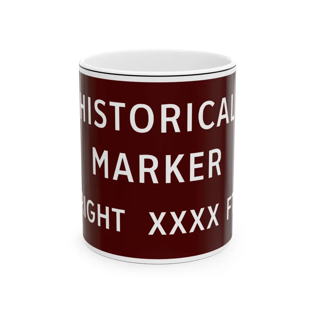 Virginia I-V11R (Virginia) (Road Sign) White Coffee Mug 11oz - Go Mug Yourself