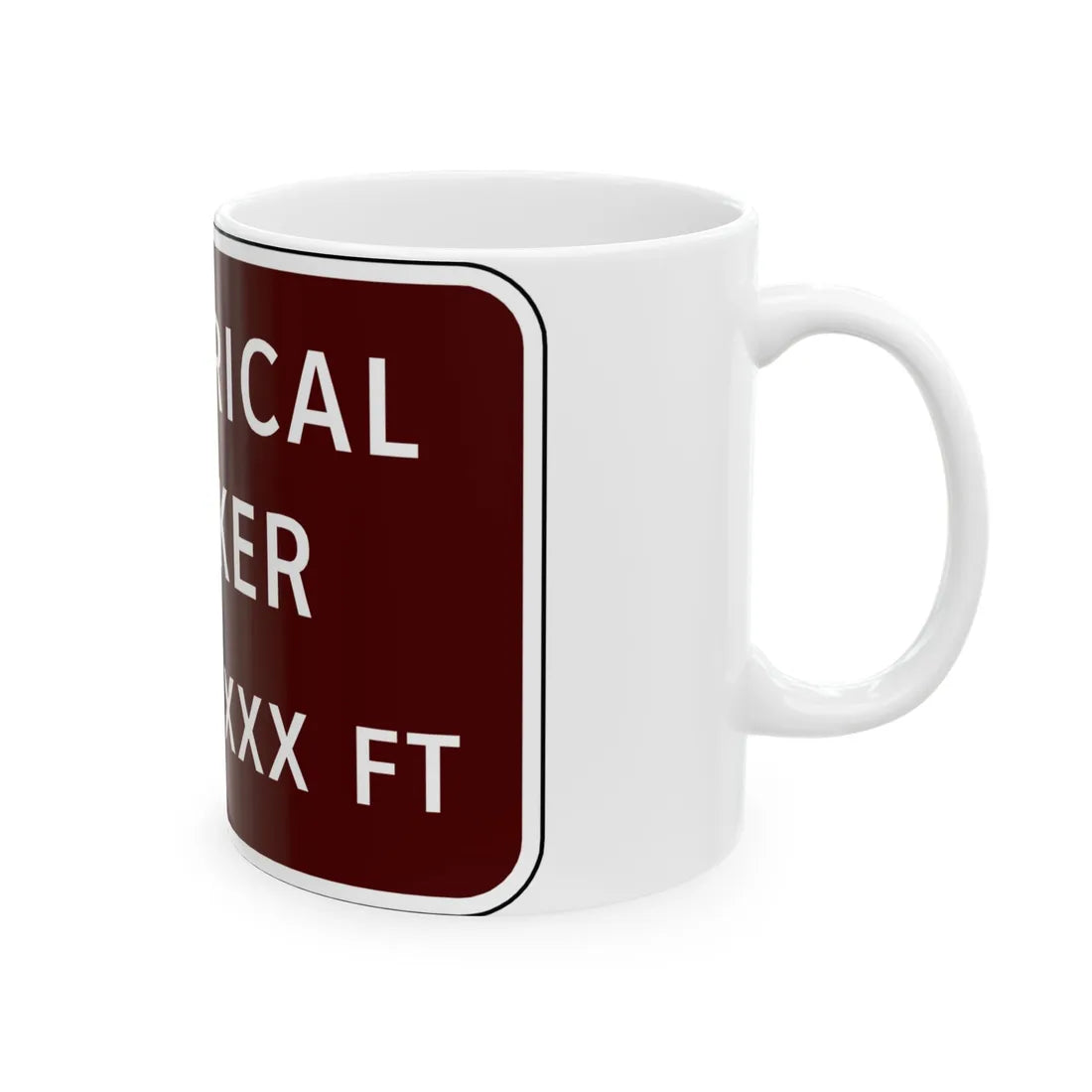 Virginia I-V11R (Virginia) (Road Sign) White Coffee Mug - Go Mug Yourself