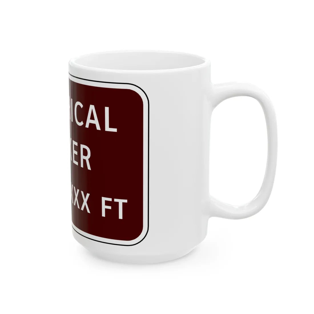 Virginia I-V11R (Virginia) (Road Sign) White Coffee Mug - Go Mug Yourself