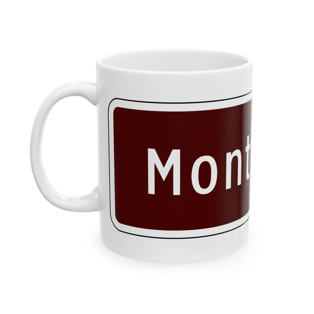 Virginia I-V12a (Virginia) (Road Sign) White Coffee Mug - Go Mug Yourself