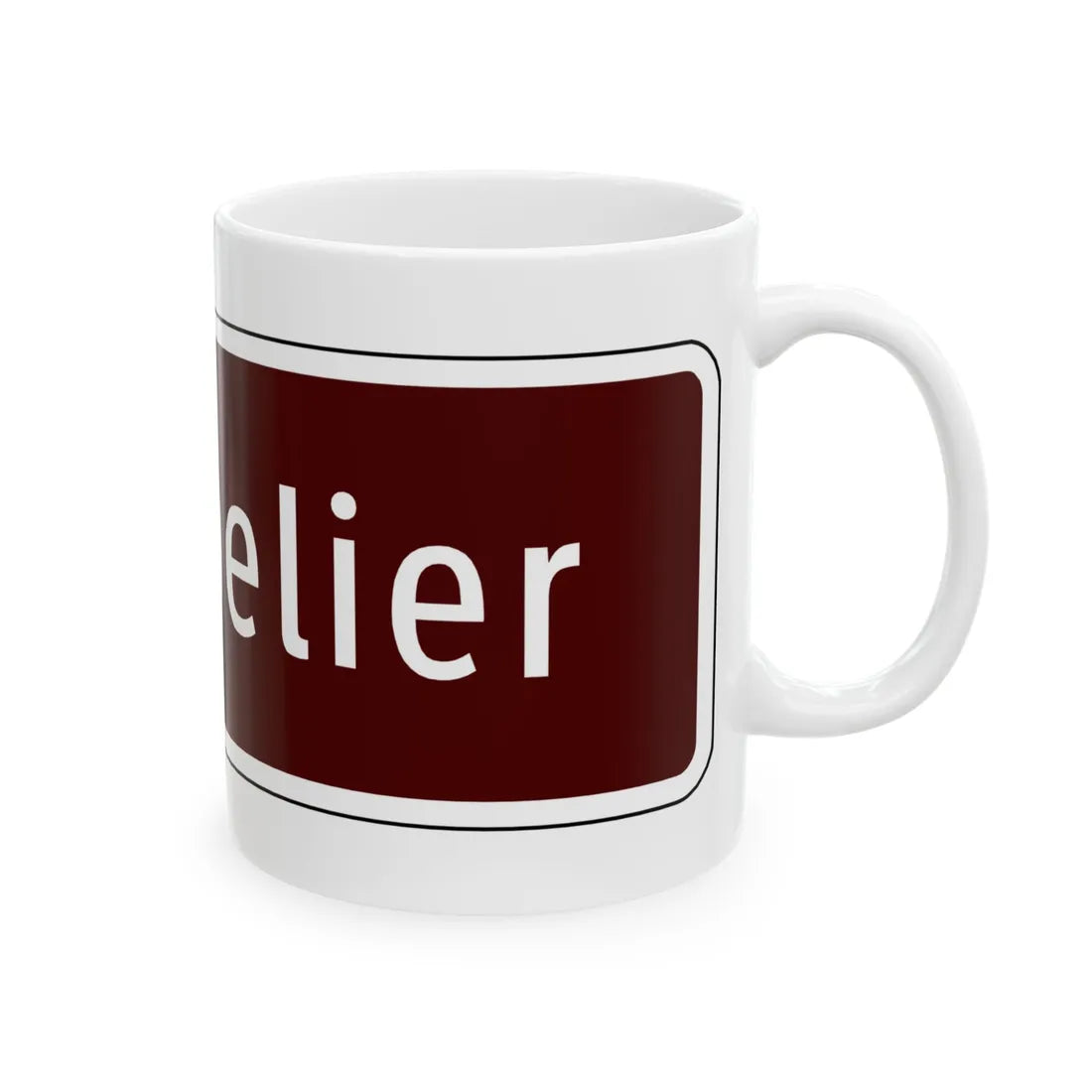 Virginia I-V12a (Virginia) (Road Sign) White Coffee Mug - Go Mug Yourself