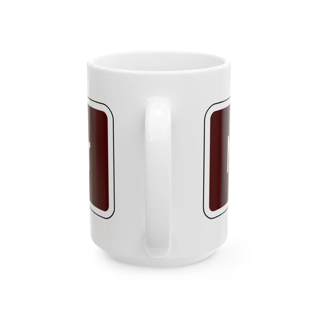 Virginia I-V12a (Virginia) (Road Sign) White Coffee Mug - Go Mug Yourself