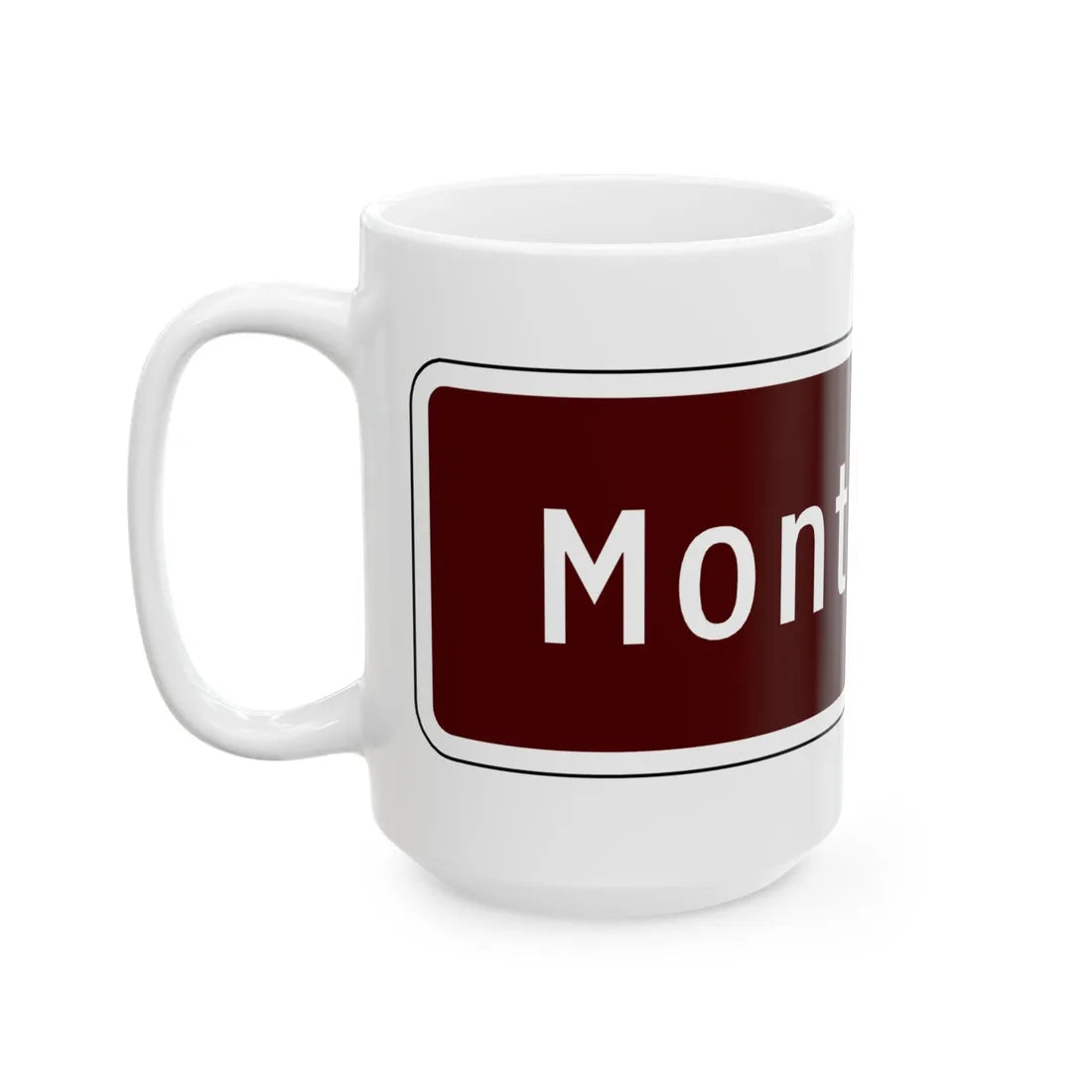 Virginia I-V12a (Virginia) (Road Sign) White Coffee Mug - Go Mug Yourself
