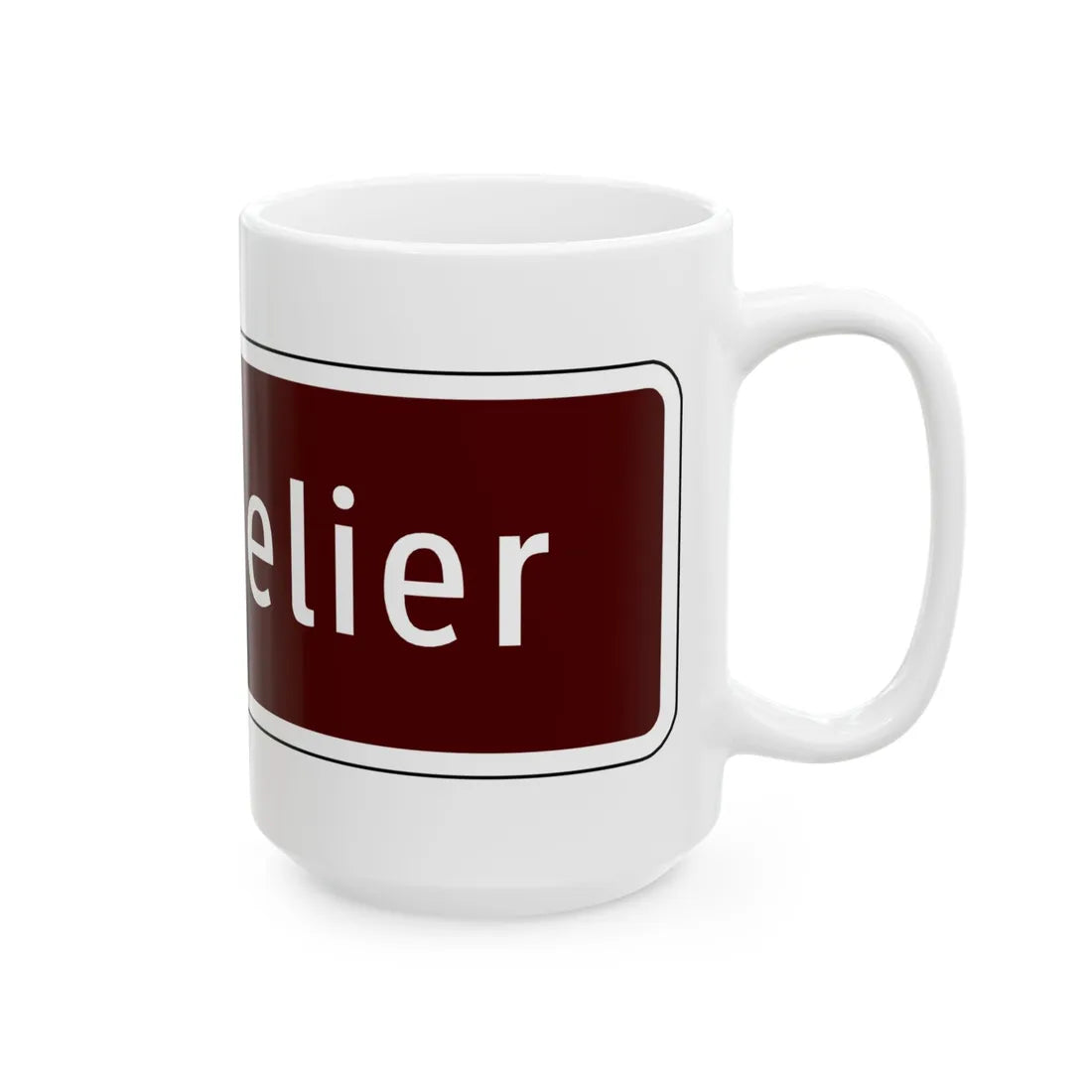 Virginia I-V12a (Virginia) (Road Sign) White Coffee Mug - Go Mug Yourself