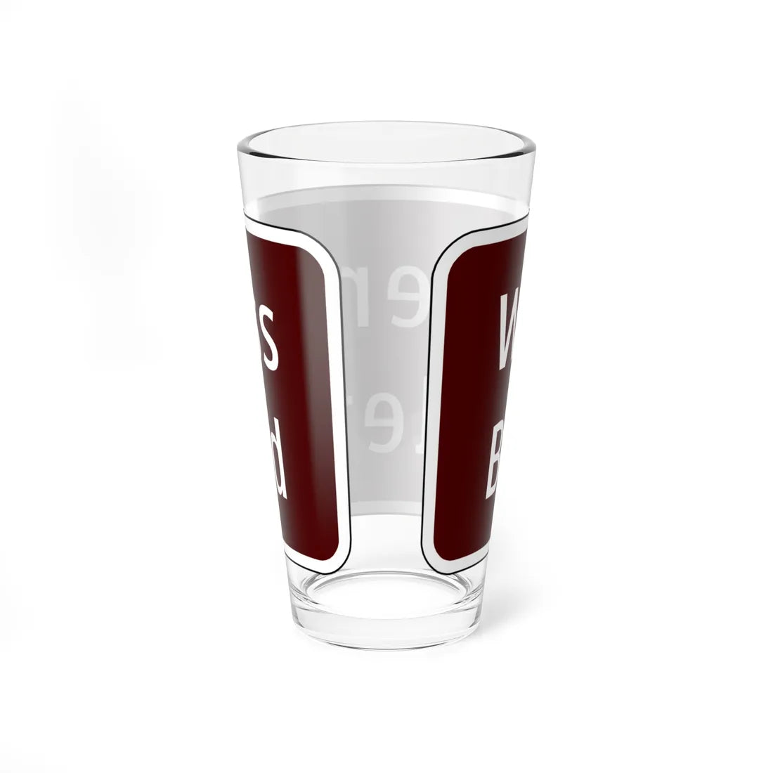 Virginia I-V12b (Virginia) (Road Sign) Pint Glss 16oz - Go Mug Yourself